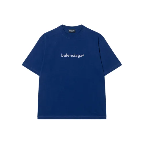 Balenciaga T-Shirt Regular Fit Men's Blue