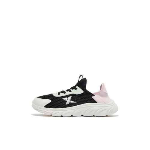 XTEP Противоскользящие устойчивые к истиранию низкие беговые кроссовки Slip Black Ice кремово-розовый детский