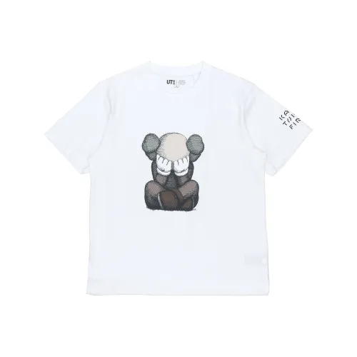UNIQLO KAWS Collaboration Collection Белый Унисекс Футболки