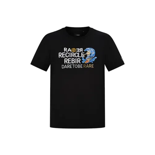 RARE Короткий рукав T-рубашки Мужской Черный