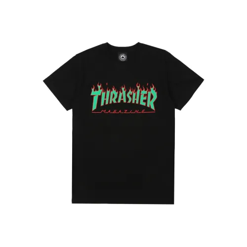Thrasher T-Shirt US Version Unisex Black Т-Рубашка Thrasher US Version Унисекс Черная