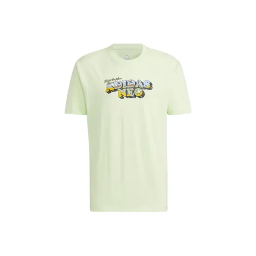 ADIDAS NEO T Рубашка Мужская SOUR Зеленая