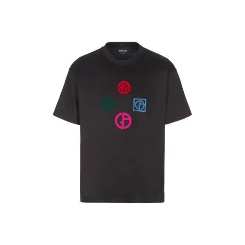 GIORGIO ARMANI Мужские черные T-рубашки