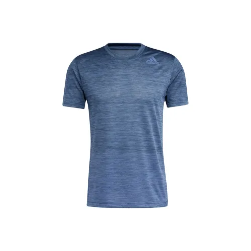 Adidas Blue Men's T-Shirts Adidas Синий Мужской Т-Ширт