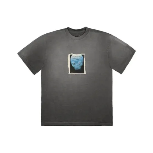 TRAVIS SCOTT Серые Унисекс Футболки