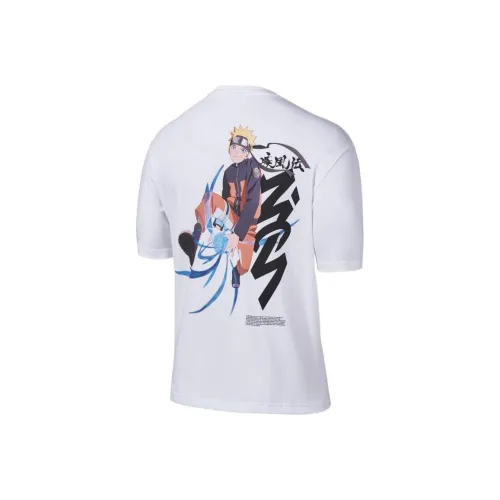 Jordan x Zion Naruto Белый Унисекс T-рубашки