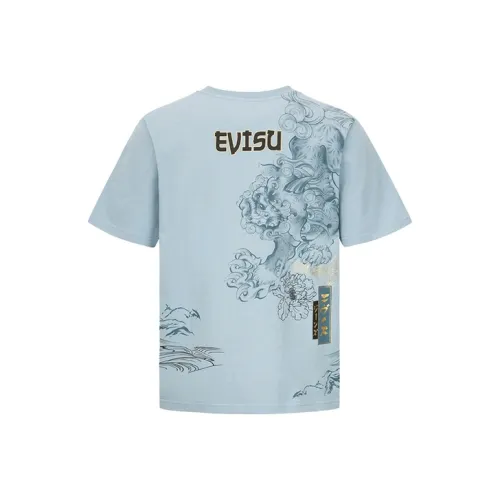 EVISU Синий Мужской T-Рубашки