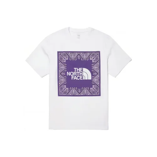 The North Face Белый фиолетовый Унисекс Футболка