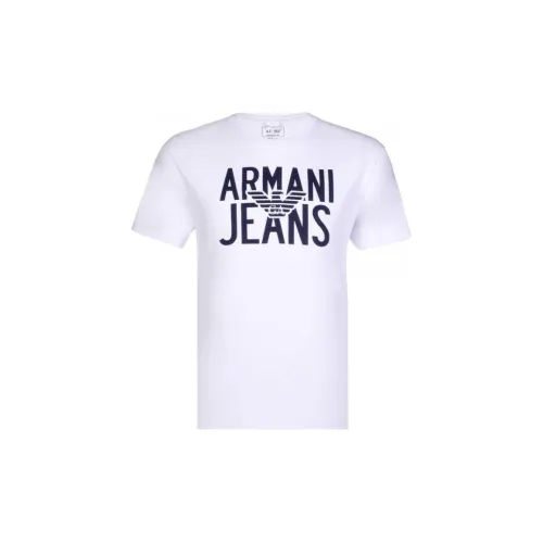 ARMANI JEANS Белый Мужской T-Рубашки
