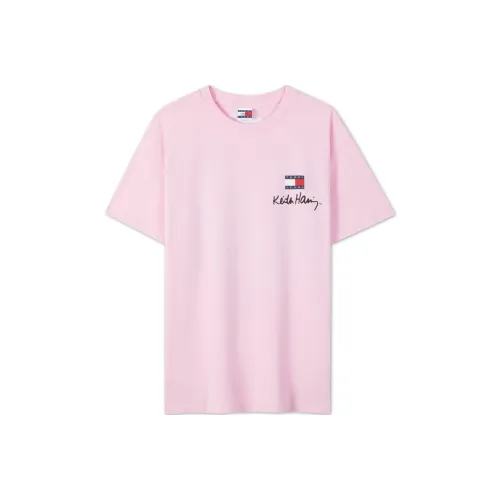 Tommy Hilfiger Tommy Jeans X Keith Haring Co Branded Series Светло-розовый VEA Унисекс T Рубашки