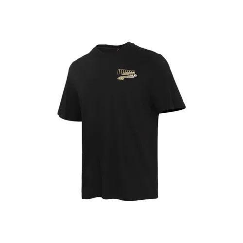 PUMA Рукав с оборванным плечом T-рубашка Мужская Черная