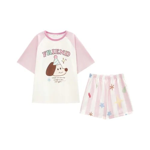 GUKOO Пижамный комплект женский балетный розовый