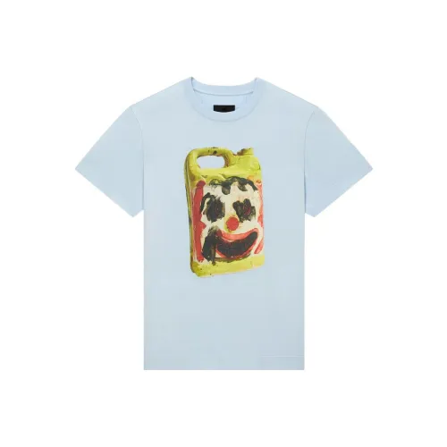 GIVENCHY Светло-синие мужские футболки T