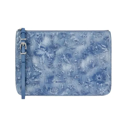 GIVENCHY Хлопок Клатч Женский Средний Синий