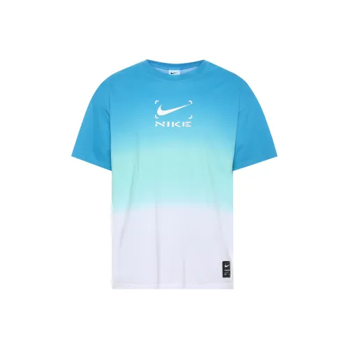 Nike SS23 Resistant High Basketball Series Синий Мужской T-Рубашки