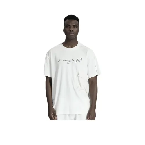 NORVINCY Комфортный и дышащий отводящий пот 100% хлопок короткий рукав футболка унисекс