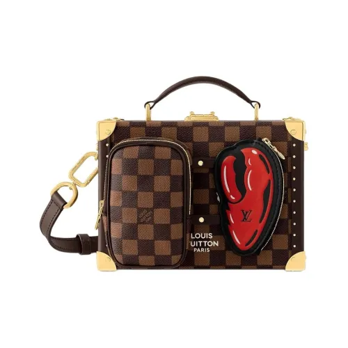 LOUIS VUITTON Nigo Collaboration Покрытый холст Сумка через плечо Сумка Мужская Коричневая