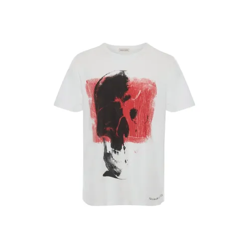 Alexander McQueen Белая Мужская T-Рубашка