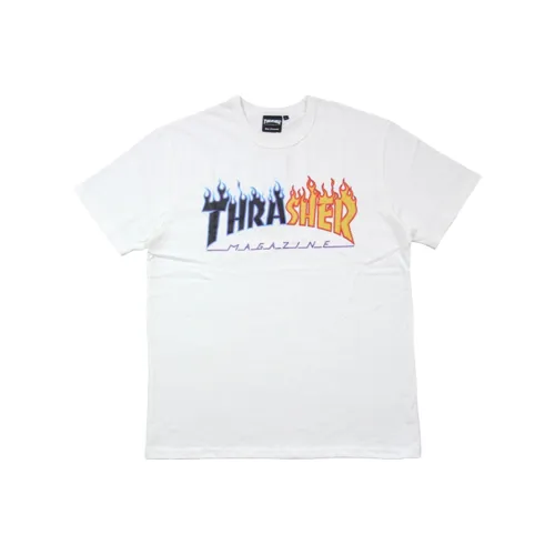 Thrasher Белая Унисекс Футболка