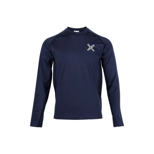 KENZO Темно-синие мужские футболки T