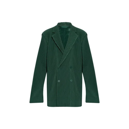 Homme Plissé Issey Miyake Бизнес-костюм мужской зеленый