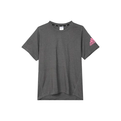 Adidas T-Shirt Мужская Металлик Черный Пудра