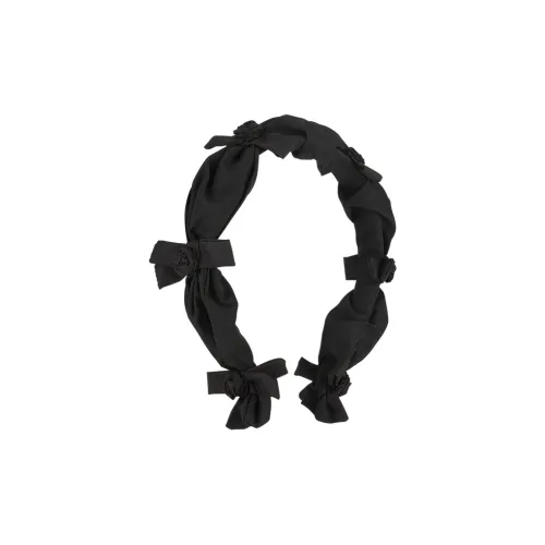 AJIDOU Бант Ткань Ободки для волос Унисекс Черный