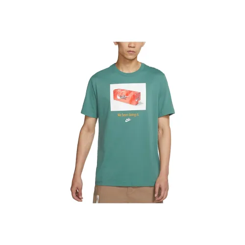 Nike T-Shirt Мужская Павлиний Зеленый