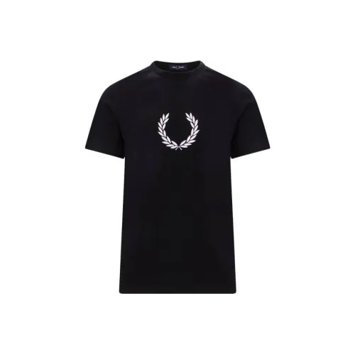 FRED PERRY Мужские черные T-рубашки