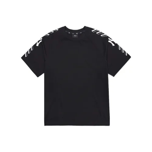 Mlb Base Logo Рукав реглан T-рубашка Унисекс Черный