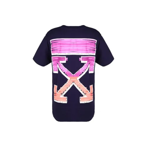 Off Белый SS21 Темно-фиолетовый Мужская T-рубашка