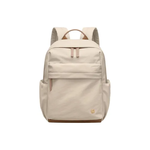 GOLF Ткань Рюкзак Стандартный Женский Абрикос Элегантный Черный