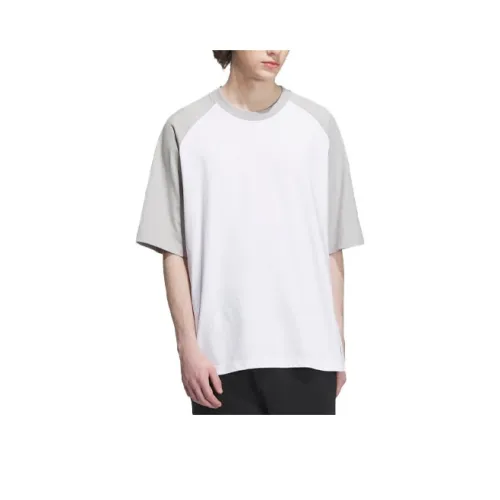 Adidas Бело-светло-серый Унисекс Футболка