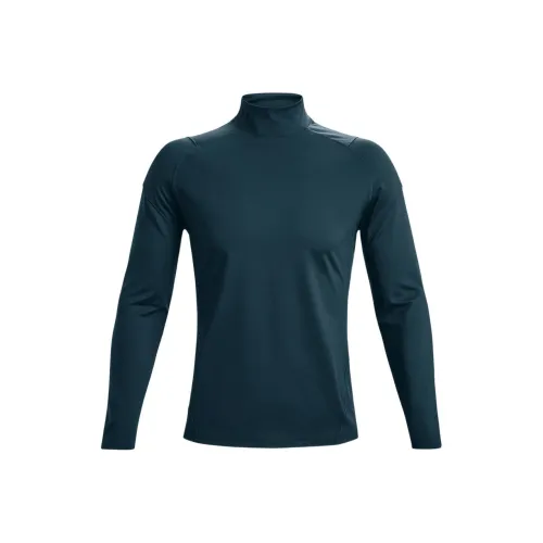 Under Armour RUSH T-Shirt Мужская Светло-Серая Синяя