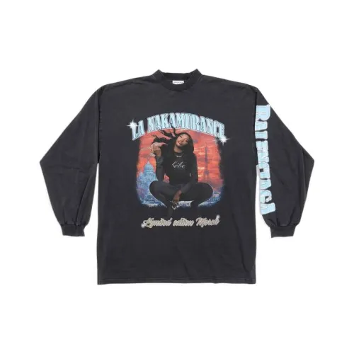 Balenciaga Музыкальный Черный Мужская T-Рубашка