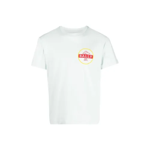 BALLY Светло-синие мужские футболки T