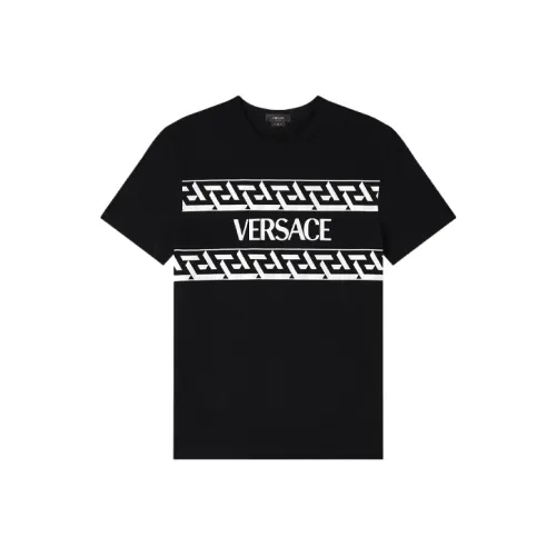 VERSACE Мужские черные T-рубашки