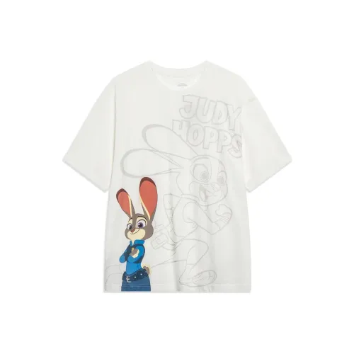 LINING Disney Айвори Мужская T-Рубашка