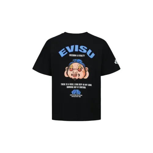 EVISU Мужские черные футболки
