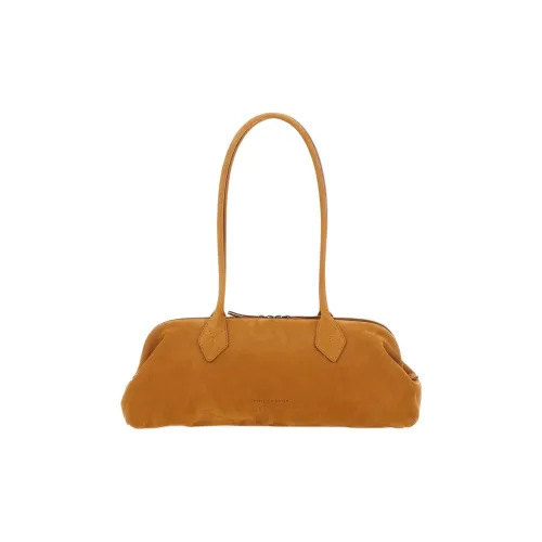 PHILOSOPHY DI LORENZO SERAFINI Сумка через плечо из кожи женская желтая коричневая