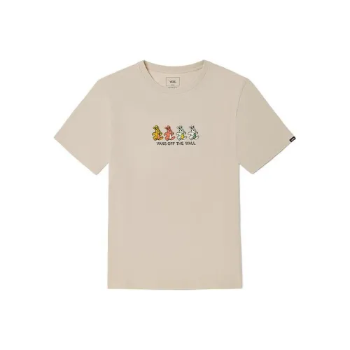 VANS SS22 Комплект с короткими рукавами T-рубашка унисекс овсяного цвета