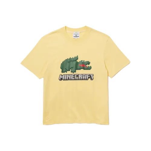 LACOSTE X Minecraft T-Shirt Унисекс Желтый