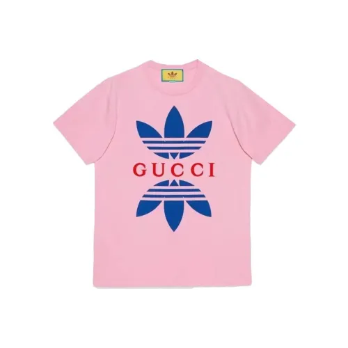 GUCCI X ADIDAS Originals SS22 T-Shirt Мужской Розовый