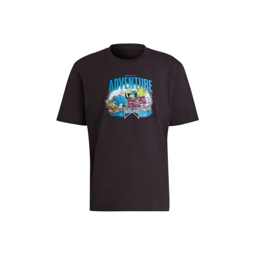 Adidas Originals Хамелеон Черный Мужская T-Рубашка