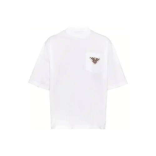 PRADA Белые Мужские T-рубашки