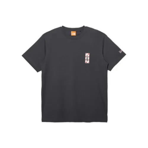 New Era Темно-серая унисекс футболка