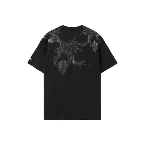 Подкладка x Erik Ellington Скейтборд T-Рубашка Мужская Черная