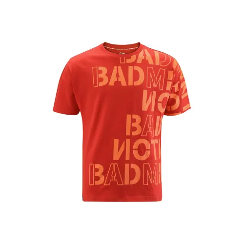 Подкладка Badminton series T Рубашка Мужская Blood Heated Красный