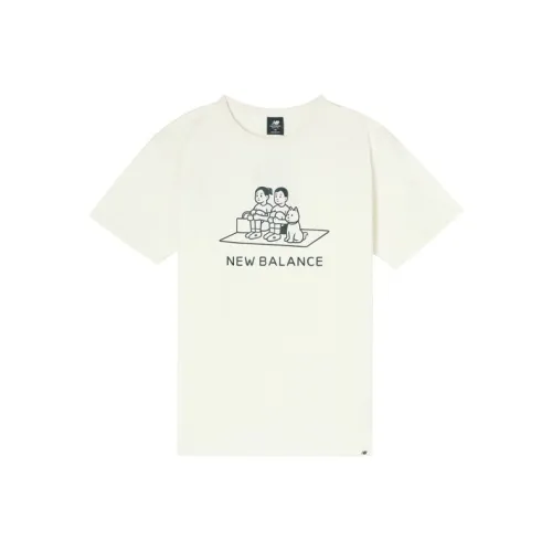 New Balance совместный бренд x Noritake T-рубашка унисекс белая