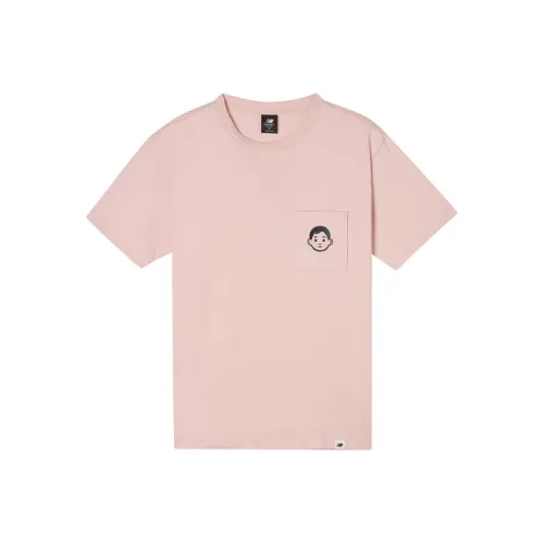 New Balance совместная коллекция Noritake T-рубашка унисекс розовая